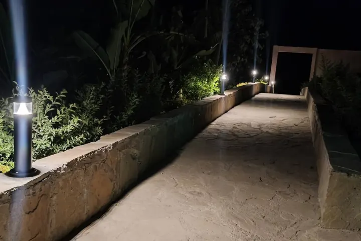 Illuminated walkway at Kenlife